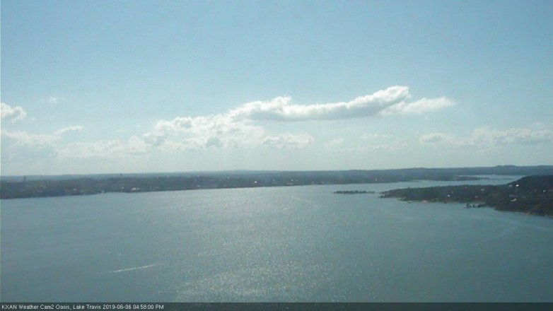 Lake Travis webcam, June 6, 2019 4:00 PM CT