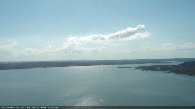 Lake Travis webcam, June 6, 2019 4:05 PM CT