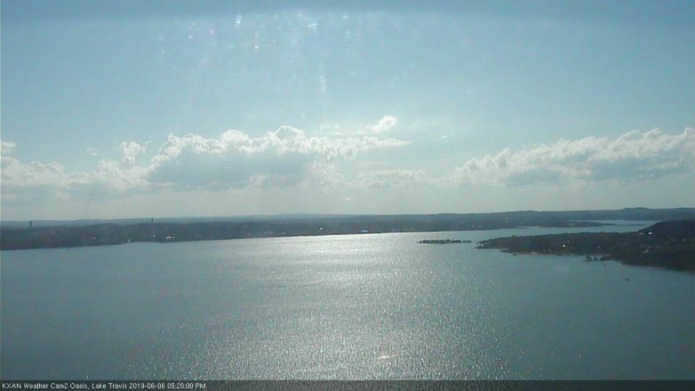 Lake Travis webcam, June 6, 2019 4:30 PM CT