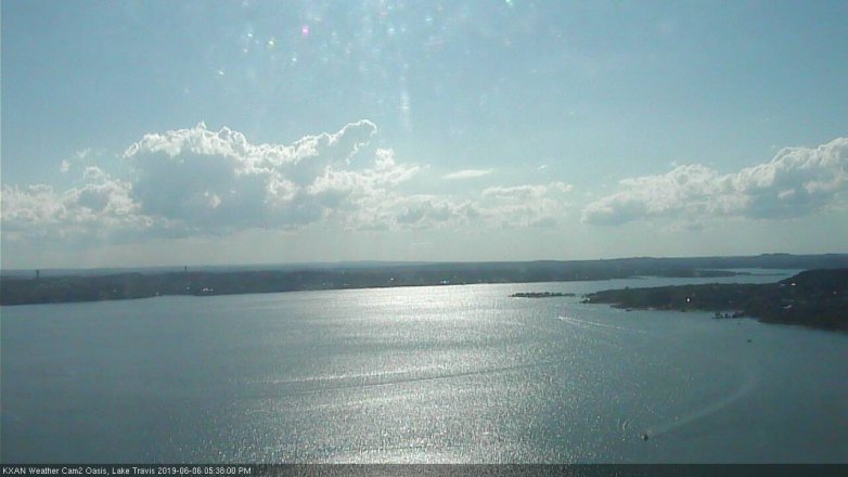 Lake Travis webcam, June 6, 2019 4:40 PM CT
