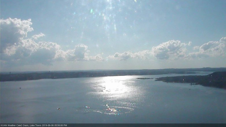Lake Travis webcam, June 6, 2019 5:00 PM CT