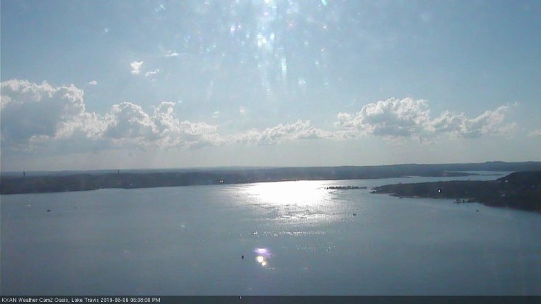 Lake Travis webcam, June 6, 2019 5:10 PM CT