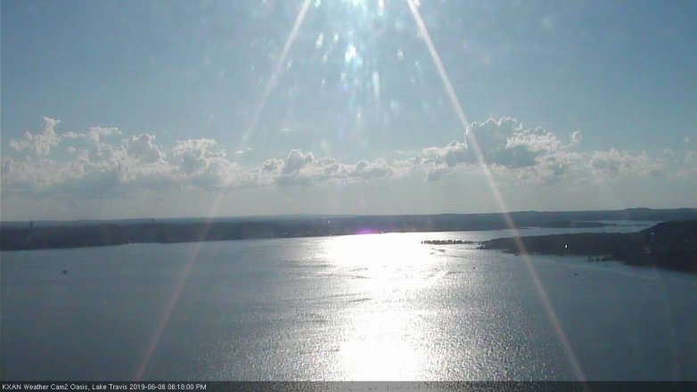 Lake Travis webcam, June 6, 2019 5:20 PM CT