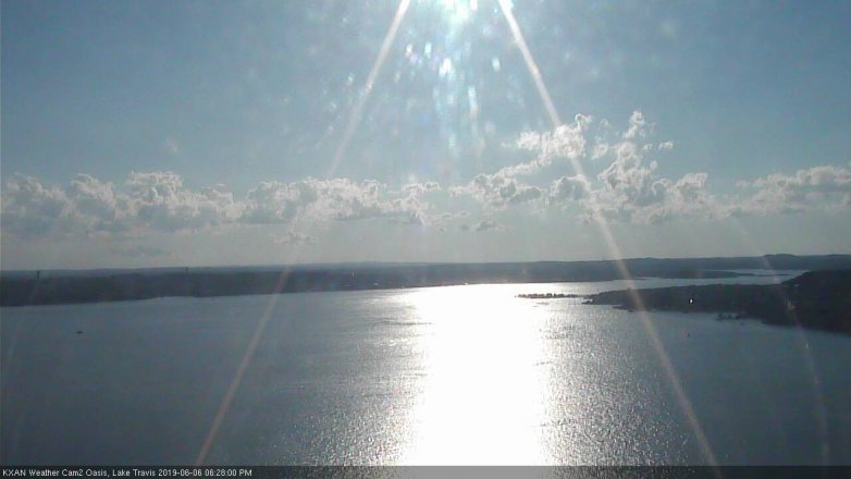 Lake Travis webcam, June 6, 2019 5:30 PM CT