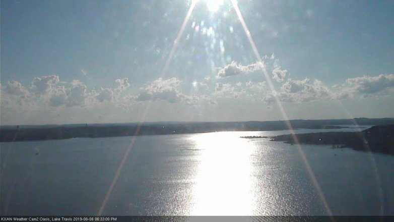 Lake Travis webcam, June 6, 2019 5:35 PM CT