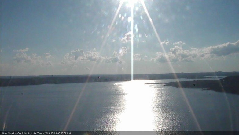 Lake Travis webcam, June 6, 2019 5:40 PM CT