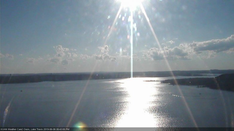 Lake Travis webcam, June 6, 2019 5:45 PM CT