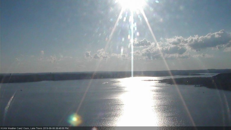 Lake Travis webcam, June 6, 2019 5:50 PM CT
