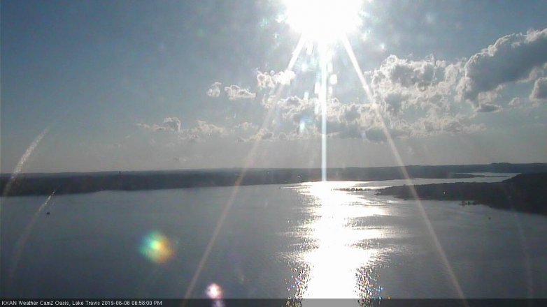 Lake Travis webcam, June 6, 2019 6:00 PM CT