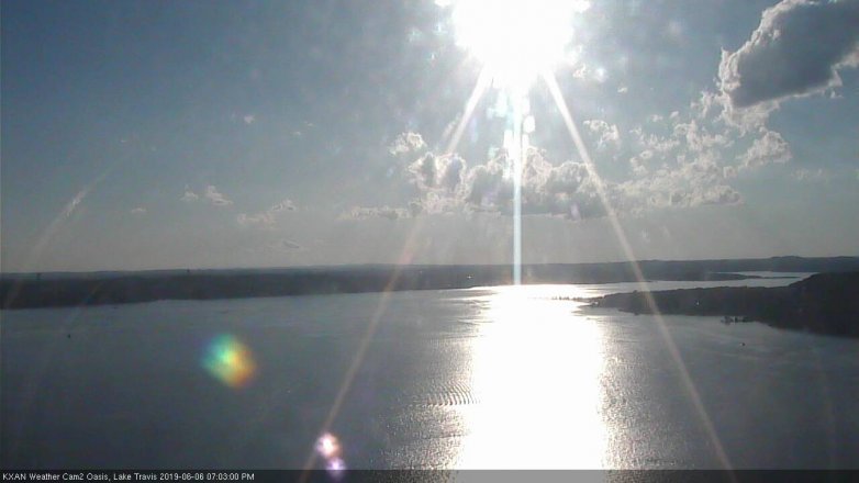 Lake Travis webcam, June 6, 2019 6:05 PM CT