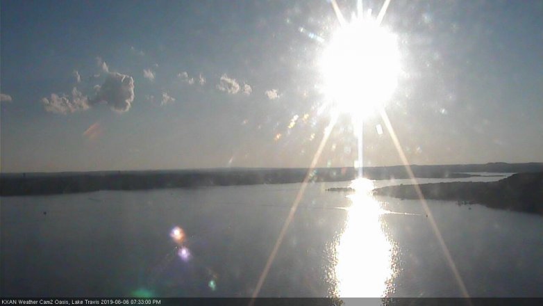 Lake Travis webcam, June 6, 2019 6:35 PM CT
