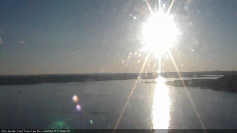 Lake Travis webcam, June 6, 2019 6:40 PM CT
