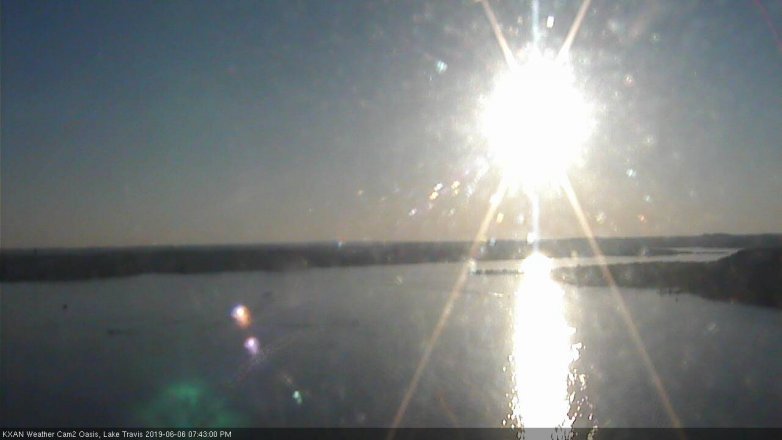Lake Travis webcam, June 6, 2019 6:45 PM CT