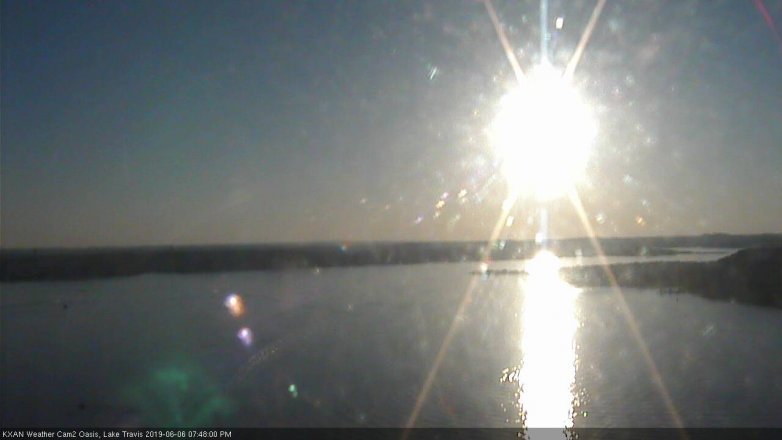 Lake Travis webcam, June 6, 2019 6:50 PM CT