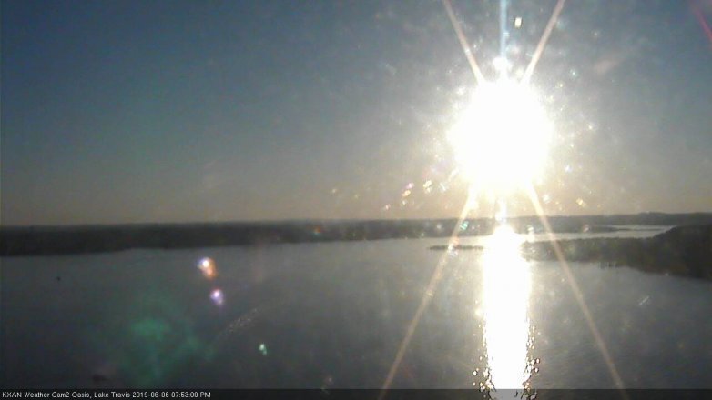 Lake Travis webcam, June 6, 2019 6:55 PM CT