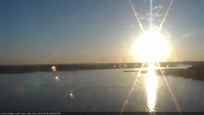 Lake Travis webcam, June 6, 2019 7:10 PM CT