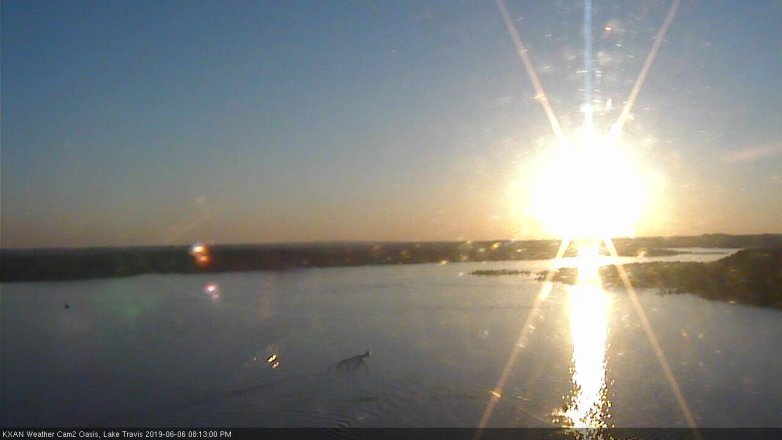 Lake Travis webcam, June 6, 2019 7:15 PM CT