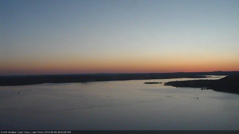 Lake Travis webcam, June 6, 2019 7:45 PM CT