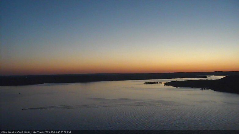 Lake Travis webcam, June 6, 2019 7:55 PM CT