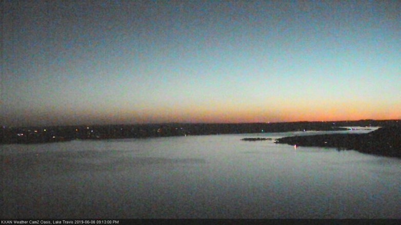 Lake Travis webcam, June 6, 2019 8:15 PM CT