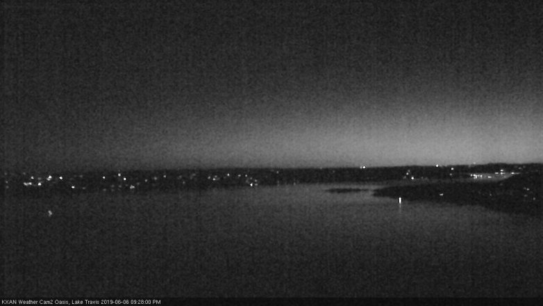 Lake Travis webcam, June 6, 2019 8:30 PM CT