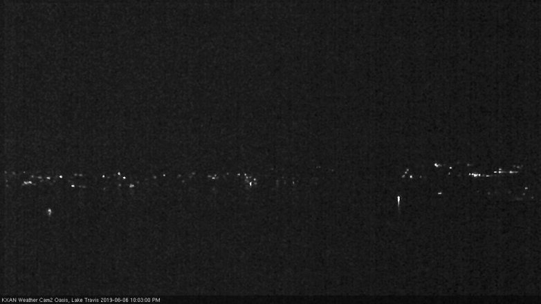 Lake Travis webcam, June 6, 2019 9:05 PM CT