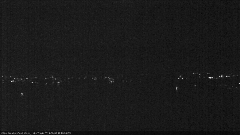 Lake Travis webcam, June 6, 2019 9:15 PM CT