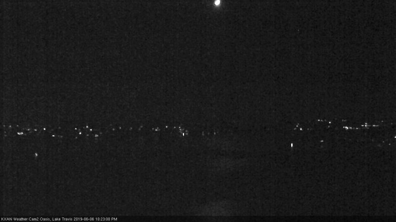 Lake Travis webcam, June 6, 2019 9:25 PM CT