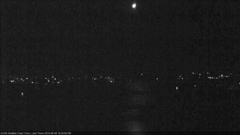 Lake Travis webcam, June 6, 2019 9:30 PM CT