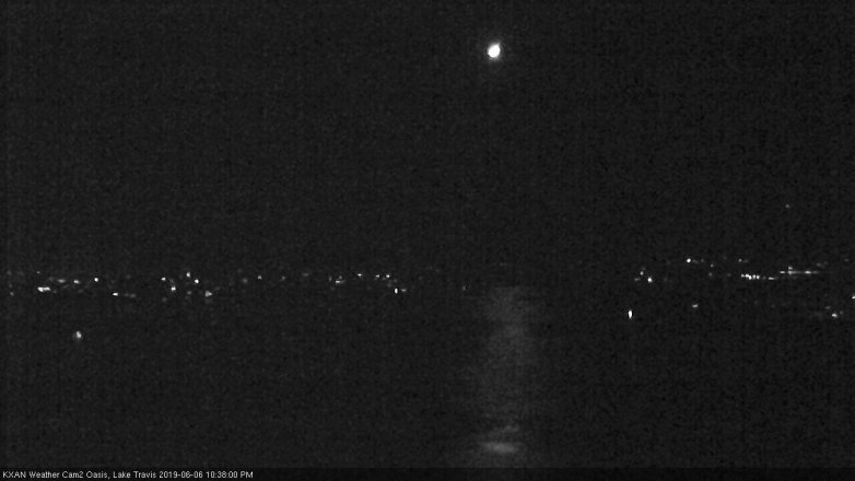 Lake Travis webcam, June 6, 2019 9:40 PM CT