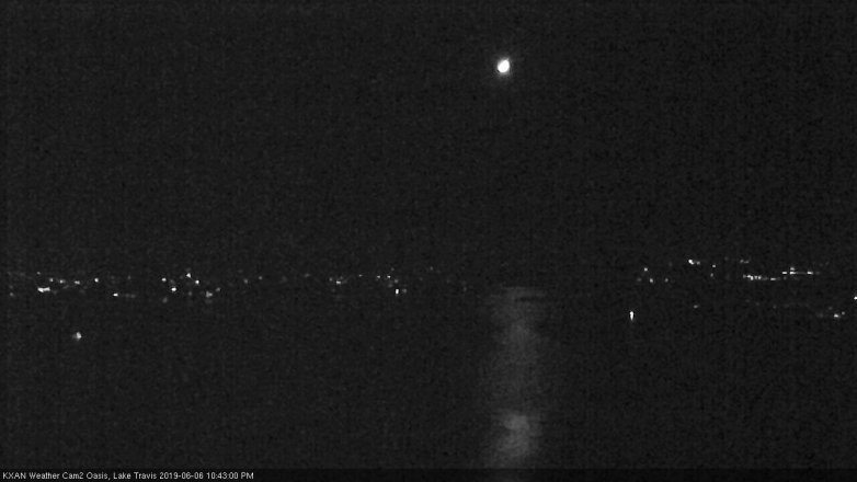 Lake Travis webcam, June 6, 2019 9:45 PM CT