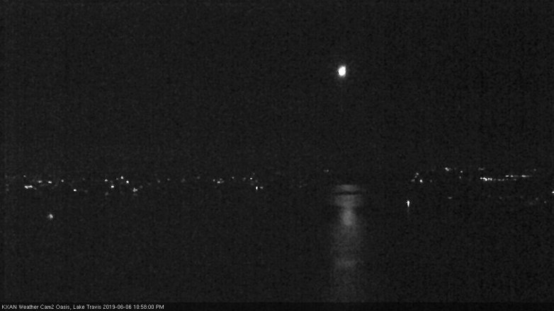 Lake Travis webcam, June 6, 2019 10:00 PM CT