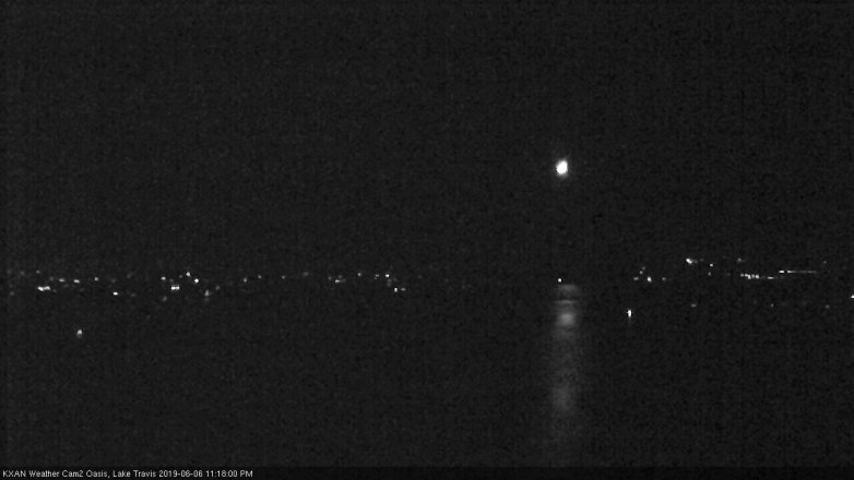 Lake Travis webcam, June 6, 2019 10:20 PM CT