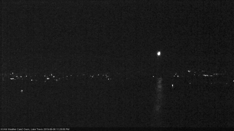 Lake Travis webcam, June 6, 2019 10:30 PM CT