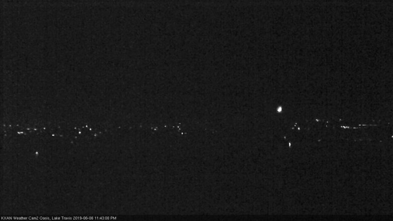 Lake Travis webcam, June 6, 2019 10:45 PM CT