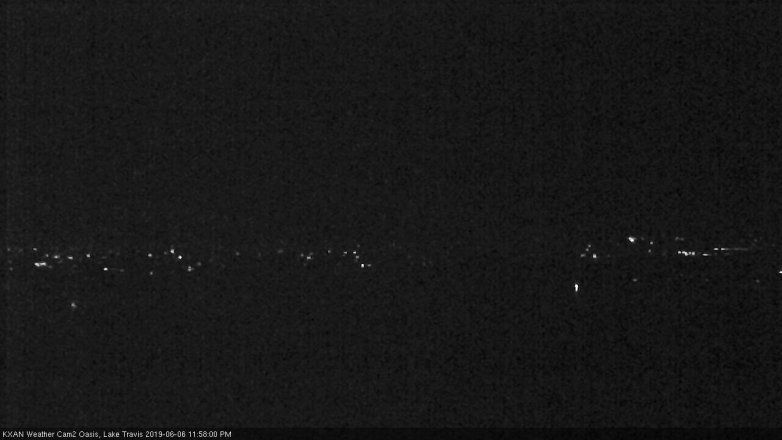 Lake Travis webcam, June 6, 2019 11:00 PM CT
