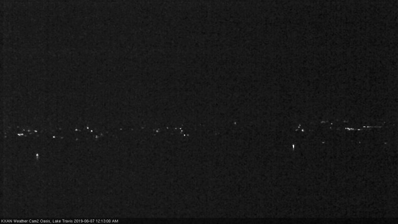 Lake Travis webcam, June 6, 2019 11:15 PM CT