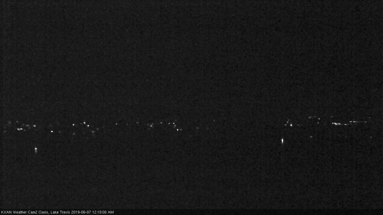 Lake Travis webcam, June 6, 2019 11:20 PM CT
