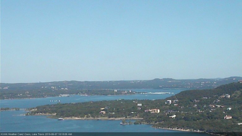 Lake Travis webcam, June 7, 2019 9:20 AM CT
