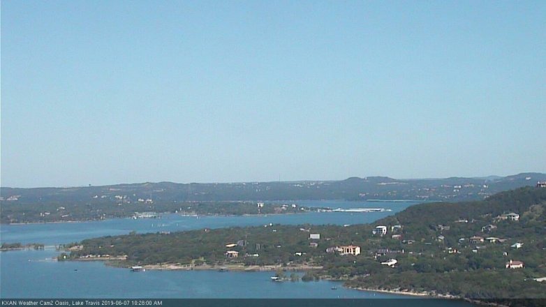 Lake Travis webcam, June 7, 2019 9:30 AM CT