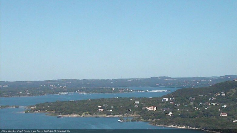 Lake Travis webcam, June 7, 2019 9:50 AM CT