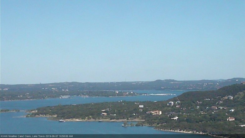Lake Travis webcam, June 7, 2019 10:00 AM CT
