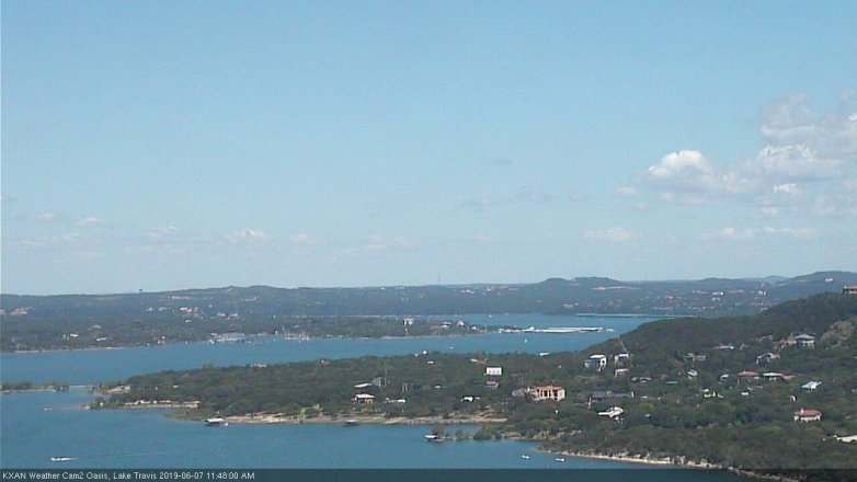 Lake Travis webcam, June 7, 2019 10:50 AM CT