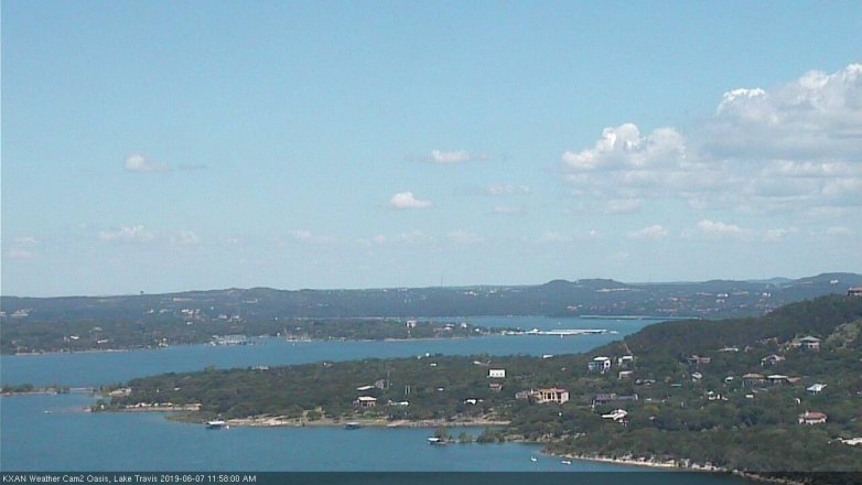 Lake Travis webcam, June 7, 2019 11:00 AM CT