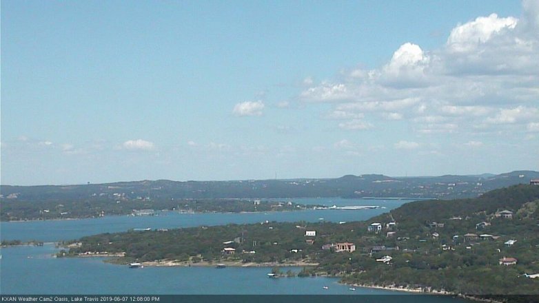 Lake Travis webcam, June 7, 2019 11:10 AM CT