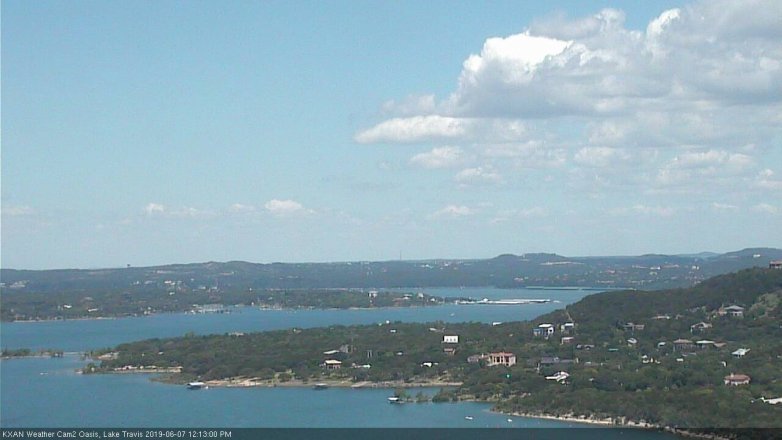 Lake Travis webcam, June 7, 2019 11:15 AM CT