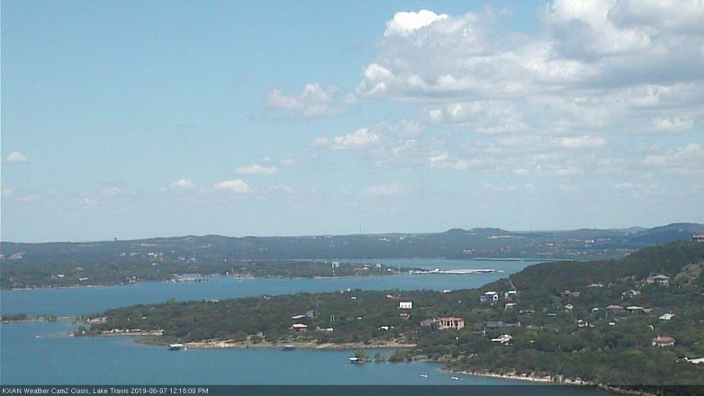 Lake Travis webcam, June 7, 2019 11:20 AM CT