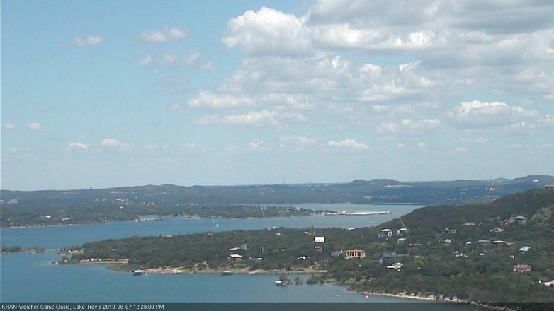 Lake Travis webcam, June 7, 2019 11:30 AM CT
