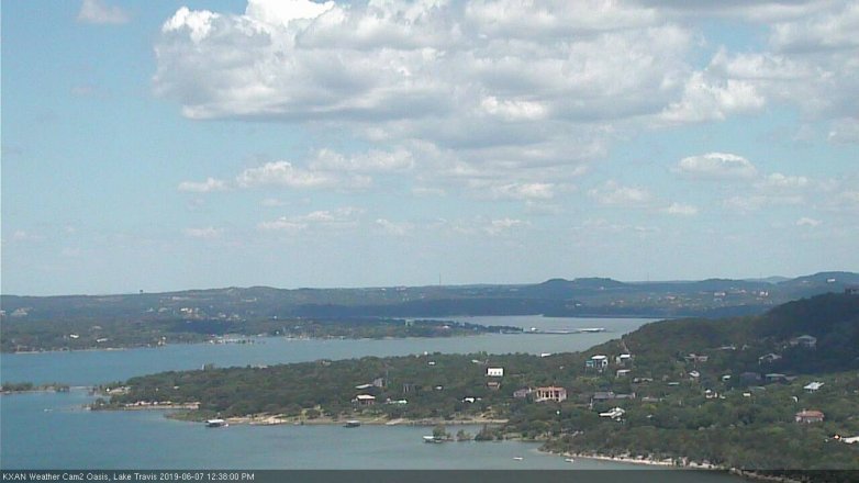 Lake Travis webcam, June 7, 2019 11:40 AM CT