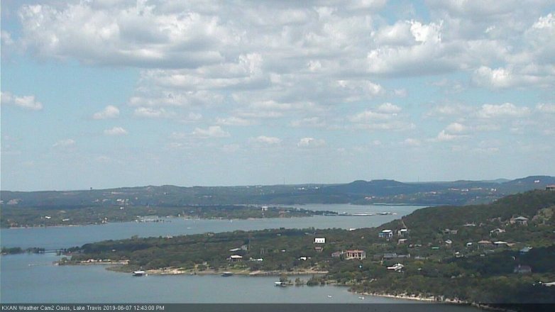 Lake Travis webcam, June 7, 2019 11:45 AM CT